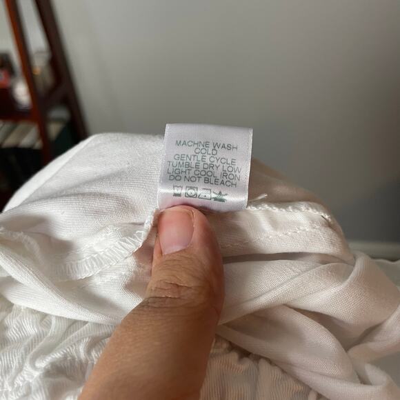 Xirena Draper Pants in White Oysterette SZ MEDIUM Cotton Pull-On Pants EUC - Picture 13 of 13